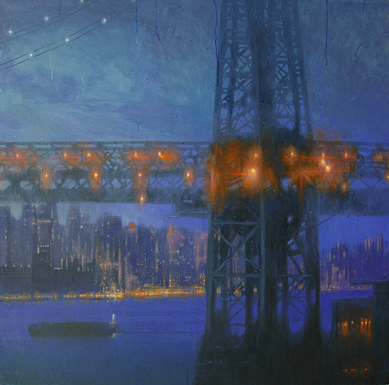 "Night Bridge" 150 x 150cm Oil on Canvas