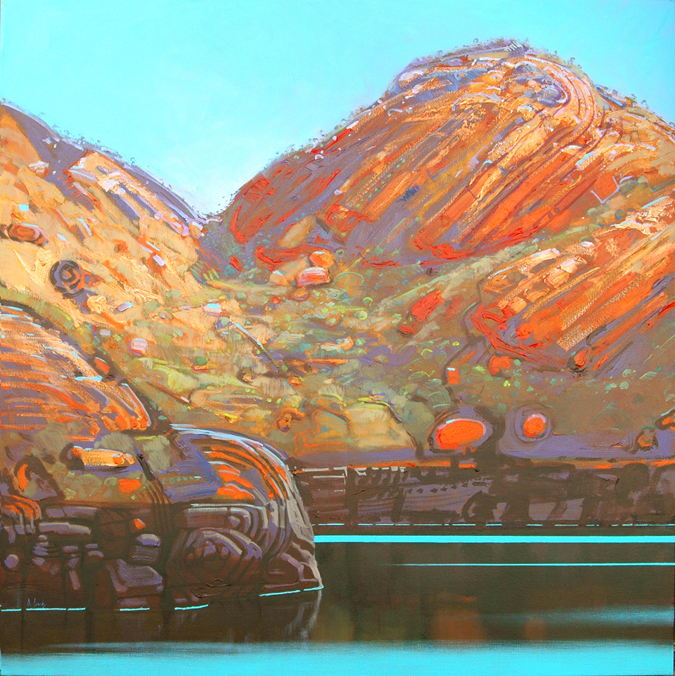 "Apollo Bay" 150 x 150cm Oil on Acrylic on Canvas