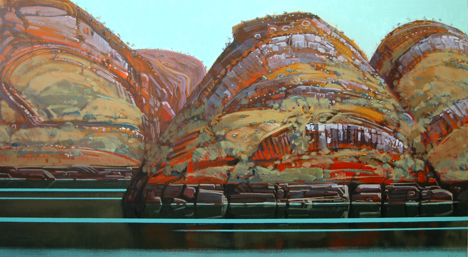 "Beehive Bay" 92 x 170cm Oil on Acrylic on Linen