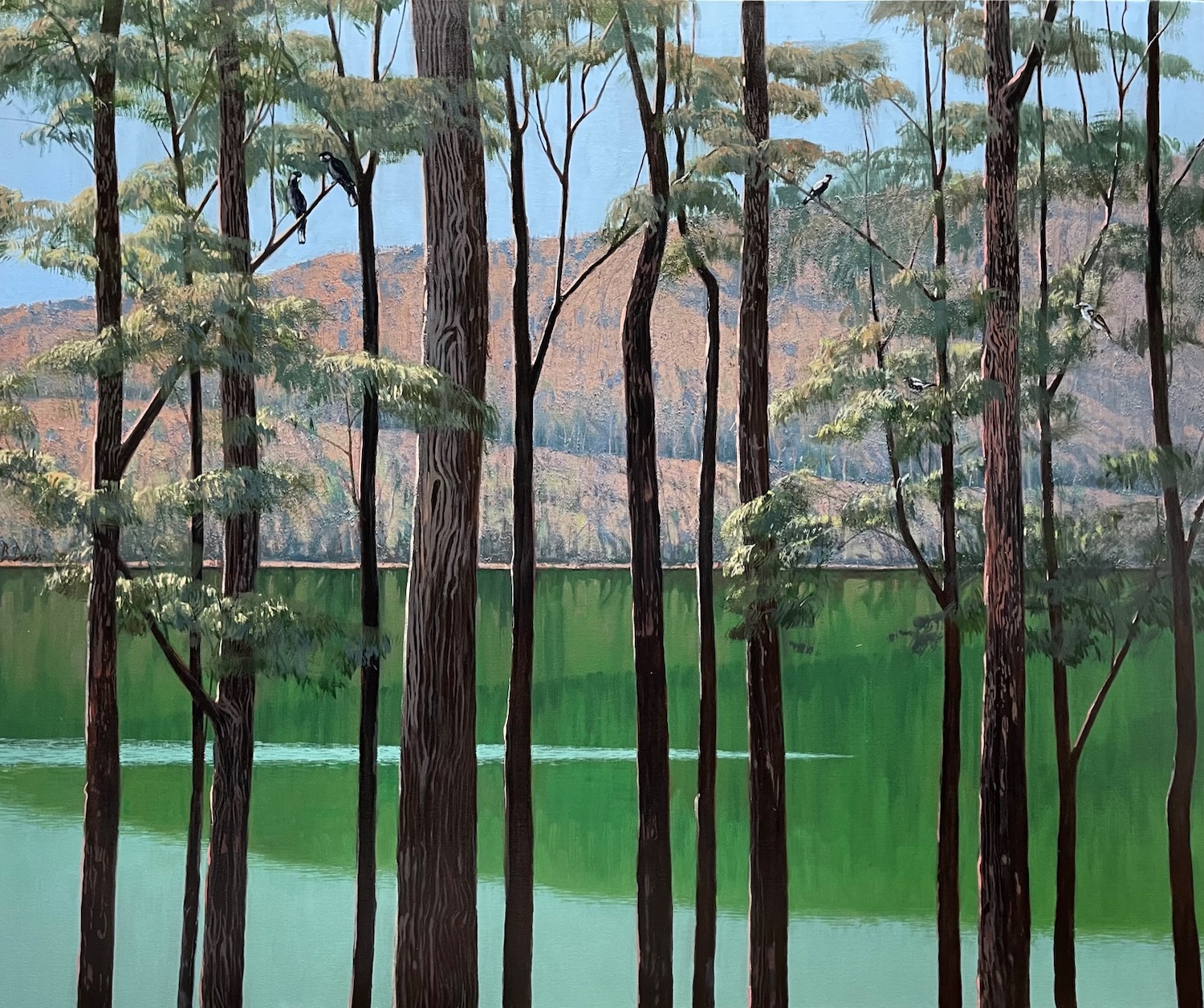 "Across the Dam" Oil on Acrylic on Canvas 125 x 150cm