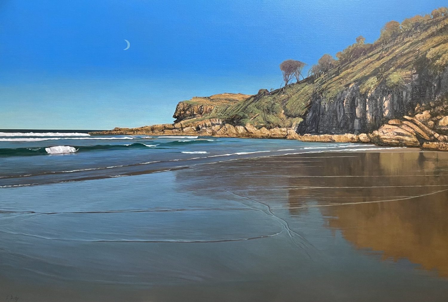 "Caves Beach" Oil on Acrylic on Canvas 110 x 160cm