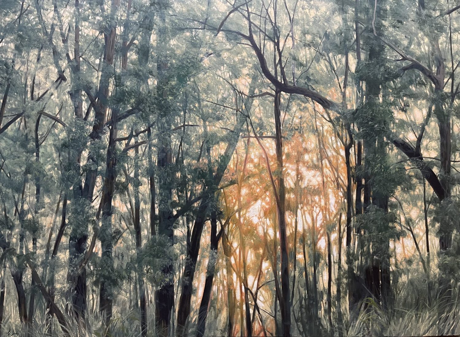 "Into the Booderee Sun" Oil on Acrylic on Canvas 110 x 150cm