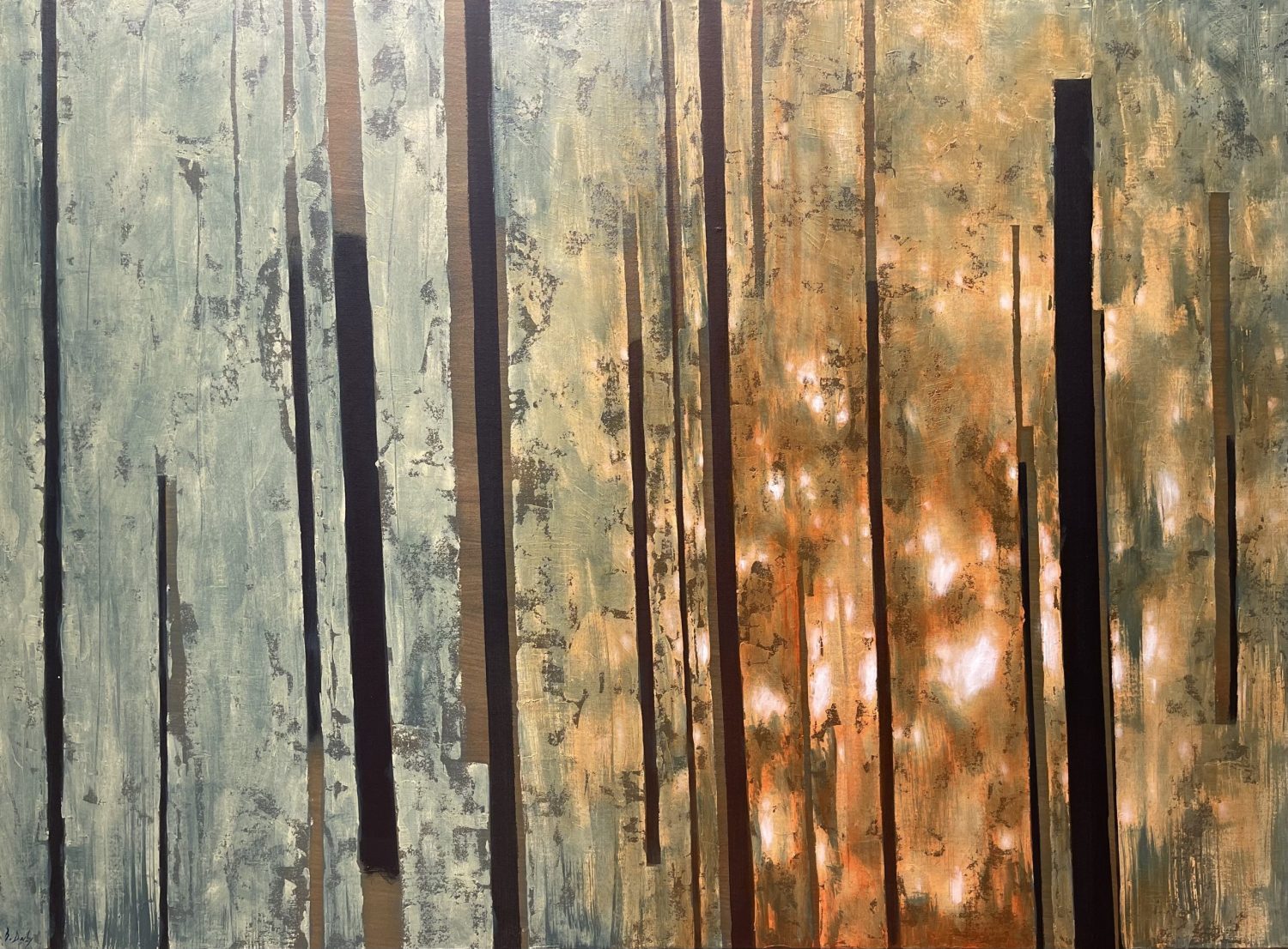 "Into the Booderee Sun 2" Oil on Acrylic on Canvas 110 x 150cm