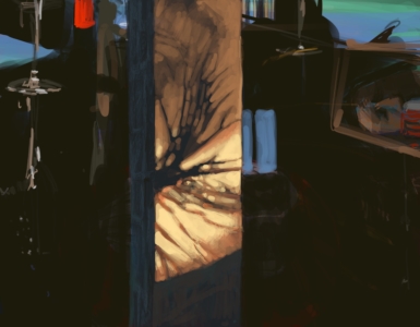 19.11.18 - Shadows on studio pillar